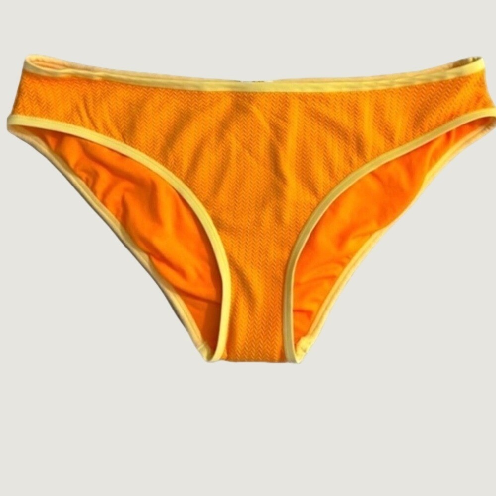 Wild Fable Low Rise Medium Coverage Bikini Bottom Womens XL Orange Yellow NWT